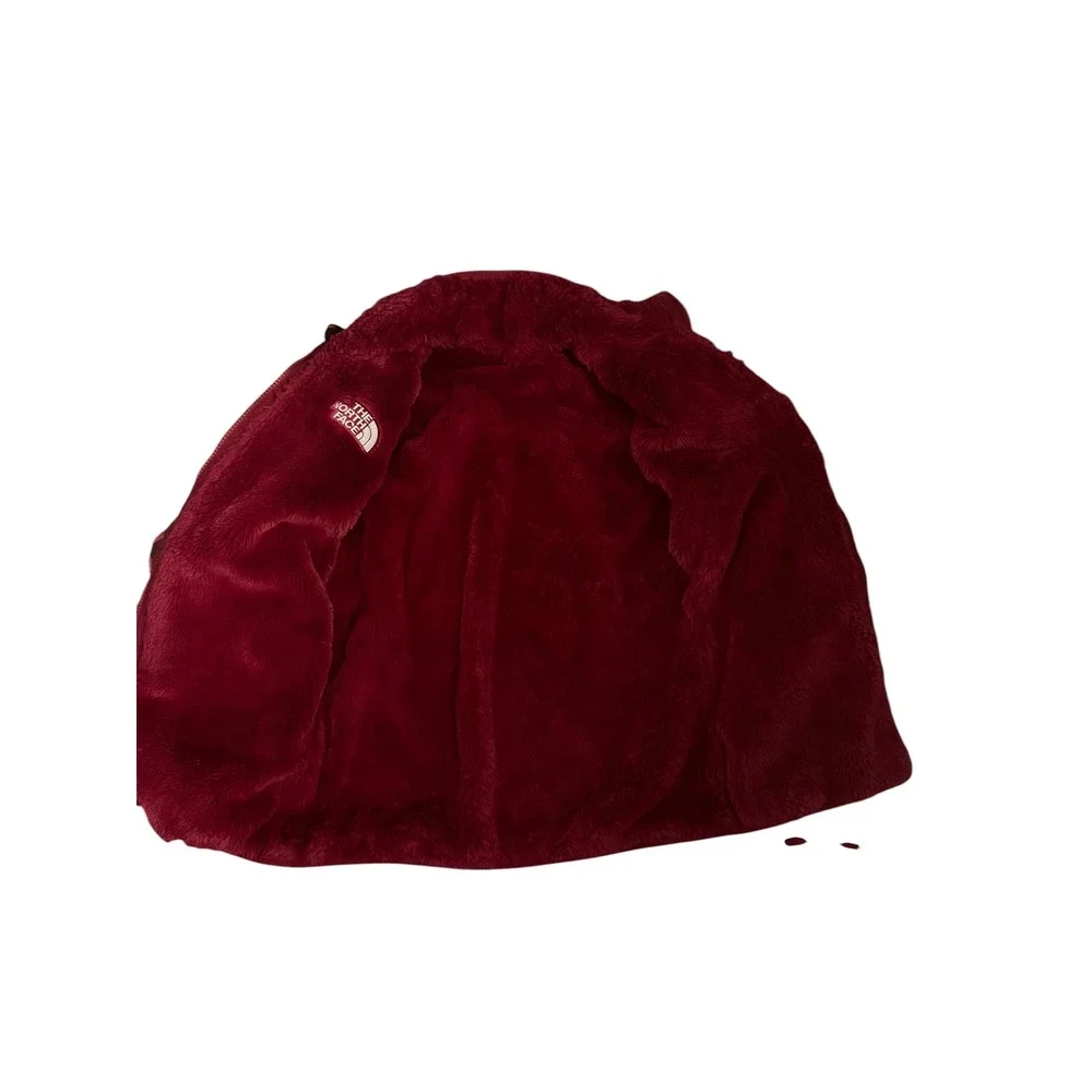 The North Face Girls Reversible Mossbud Swirl Jacket Floral Burgundy Large 12‎